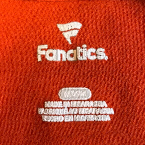 Fanatics T-Shirt Broncos Country Short Sleeve Orange with White Letters Size M - Picture 3 of 4
